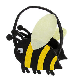 "Bee Happy" bij mand met oor