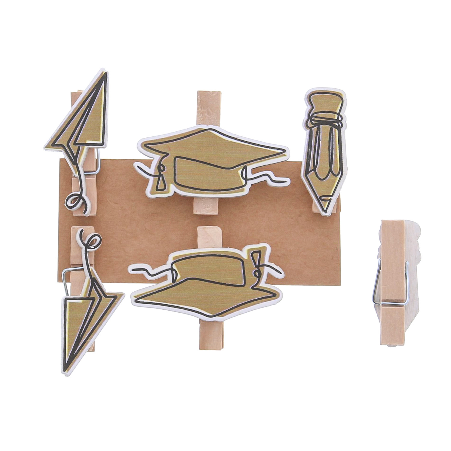 "One line" school tools clip - 35* 45 mm - 36 pieces