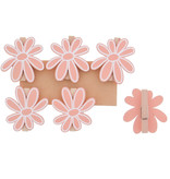 Flower "pastel" squeezer salmon pink 50*13*50 mm- 36 pieces