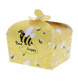 "Bee Happy" Ballotin fermeture papillon 500 gr. - 125*100*105mm - 48 pièces