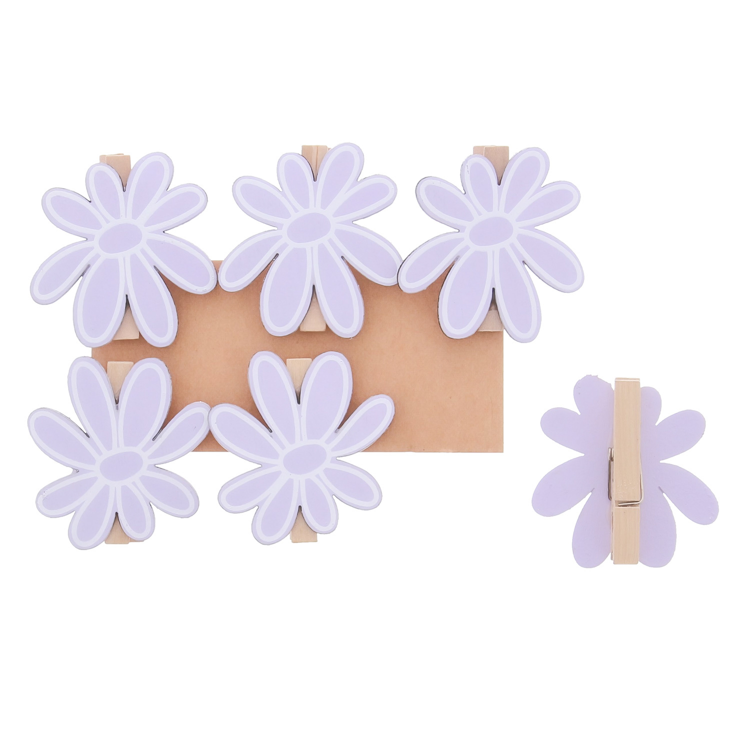 Blumenpresse "Pastell" Lavendel 50*13*50 mm - 36 Stück