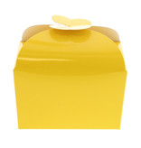 Ballotin fermeture papillon 500 gr jaune brillant - 125*105*100mm - 48 pièces