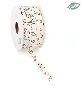 Ruban Chick en coton - naturel - 15 mm x 20 m