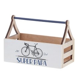 "Bike" Super Papa bol en bois avec anse