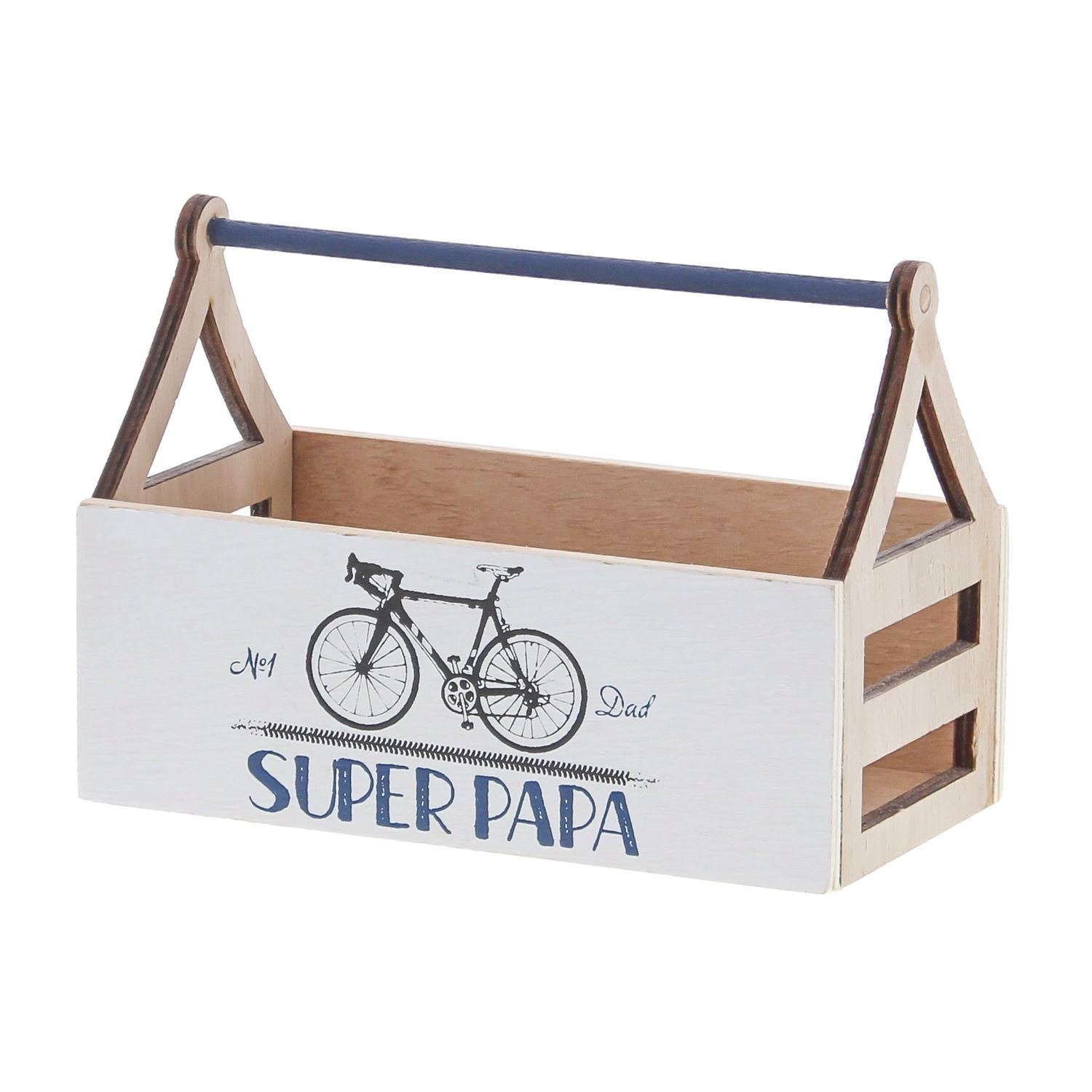 "Bike" Super Papa Holzschale mit Henke l- 151*78*107mm - 6 stück