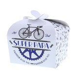 "Bike" Super Papa ballotin with butterfly clasp - 125 gram - 48 pieces