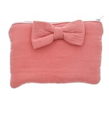 "Tetra" pouch with bow old pink - 190*35*135 mm - 4 pieces