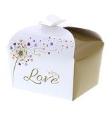 Box butterfly closing 125-150 gram "Dandelion" with love -  76*60*48mm - 48 pieces