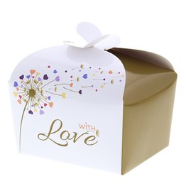 Boîte fermoir papillon 500 gram "Dandelion" with love