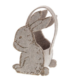 Bunny "Cute" rabbit basket with handle - 6 pieces