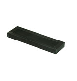 Rectangular box black with transparant lid - 200* 40*20mm - 28 pieces