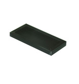 Rectangular box black with transparant lid - 200*80*20mm - 20 pieces