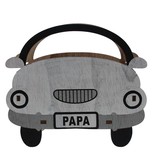 "Papa" tray open car made of wood 210*188*77 mm - 4 pieces