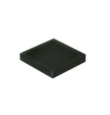 Rectangular box black with transparant lid - 100*100*20mm - 70 pieces