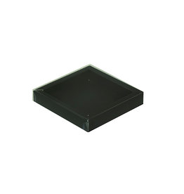 Rectangular box black 100*100*20mm - 70 pieces