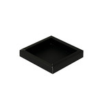 Rectangular box black with transparant lid - 100*100*20mm - 70 pieces