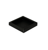 Square box black with transparant lid - 100*100*20mm - 70 pieces