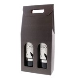"Skin Coffee" Box for 2 bottles (dark grey) - 10 pieces