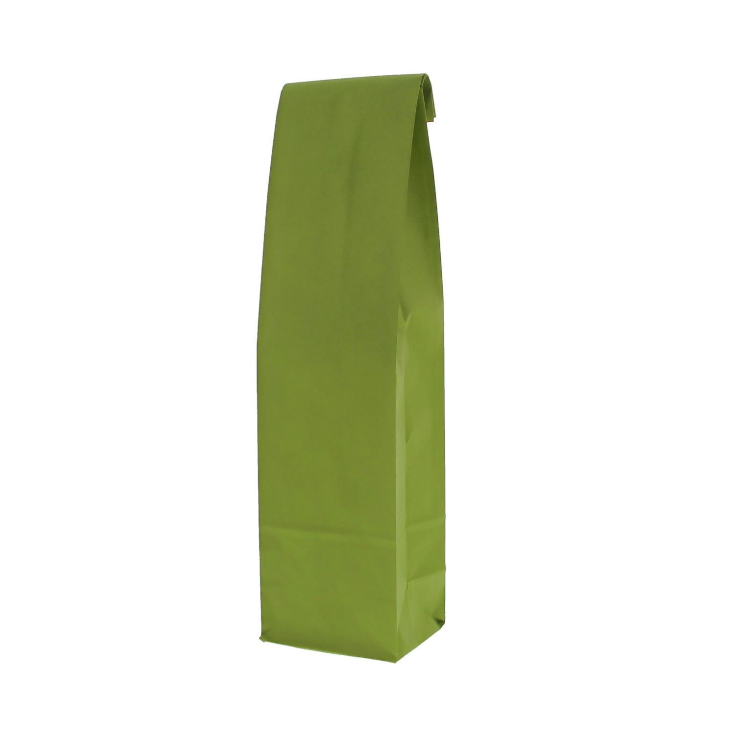 Paper bottle bag with bottom green -100*80*410mm - 50 pcs