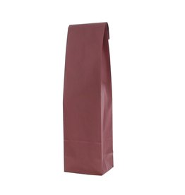 Sac bouteille papier avec fond Bordeaux