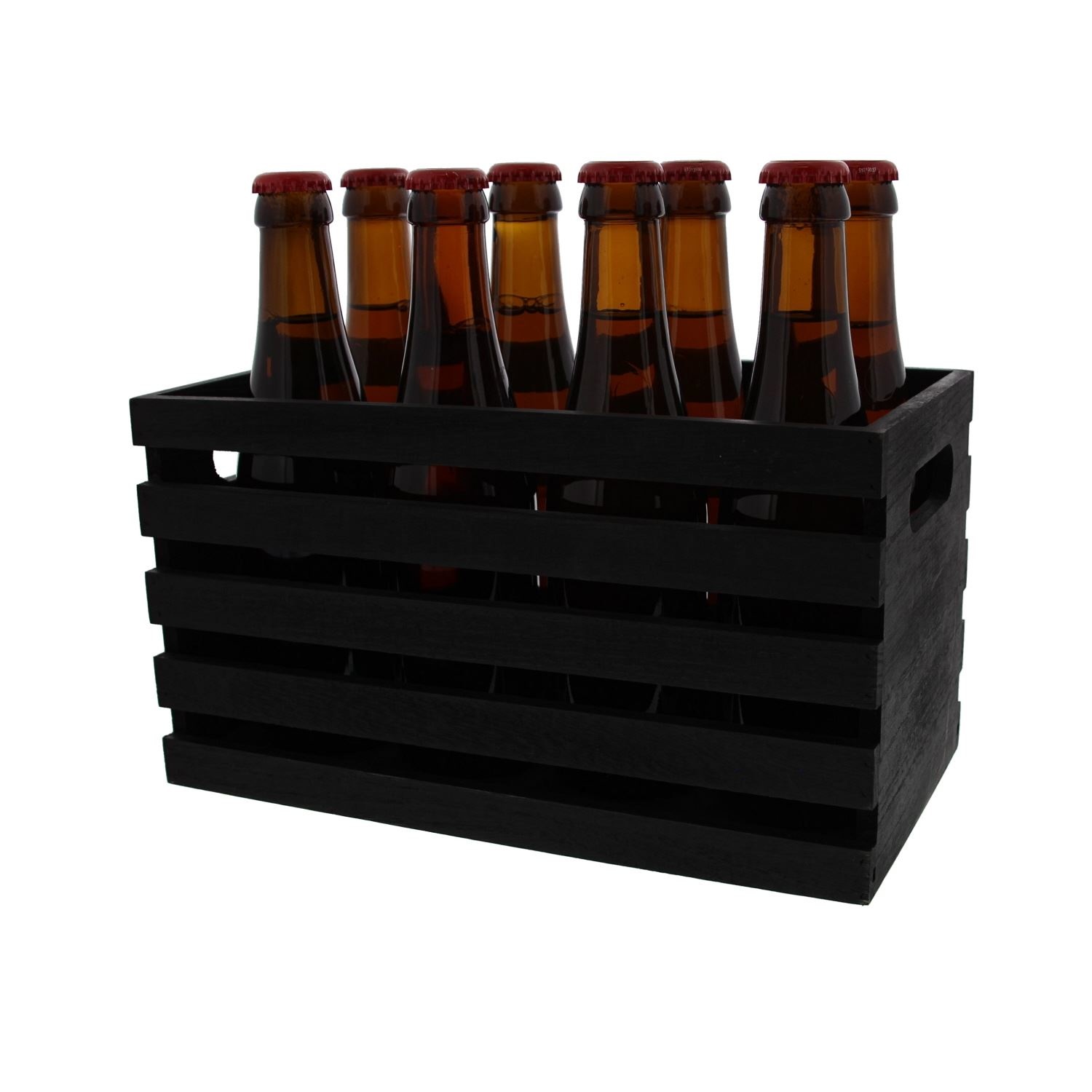 Black Crate for 8 bottles - 280*145*150mm - 5 pieces