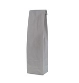 Paper bottle bag with bottom silver -100*80*410mm - 50 pcs