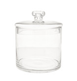 Glass candy jar with lid - 150*180*150mm - 2 pieces