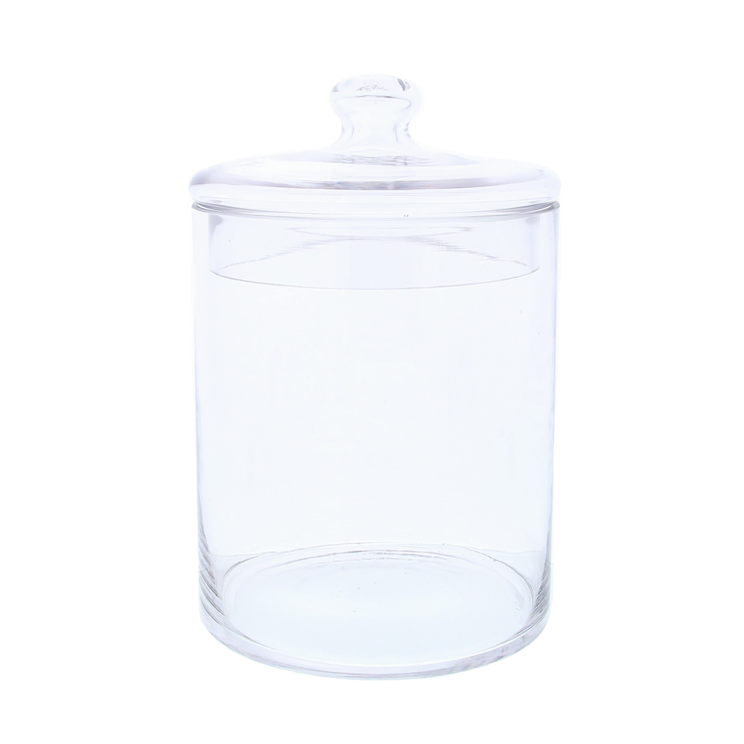 Glass candy jar with lid - 150*223*150mm - 2 pieces