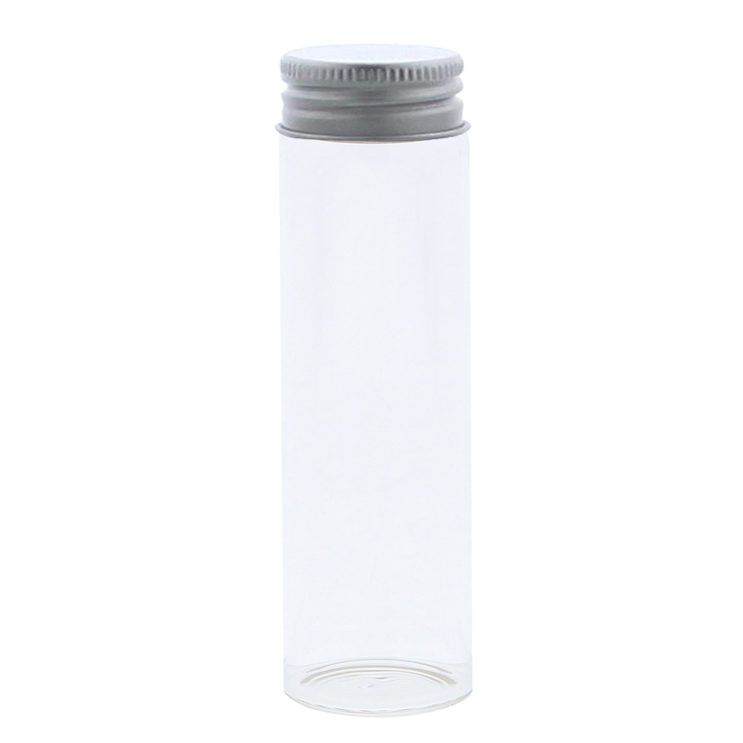 Tube 12cm with silver screw cap 90 ml. - 48 pieces