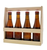 Wooden bottle holder for 4 bottles -270*280*250mm - 4pieces