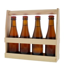 Porte-bouteilles en bois pour 4 bouteilles