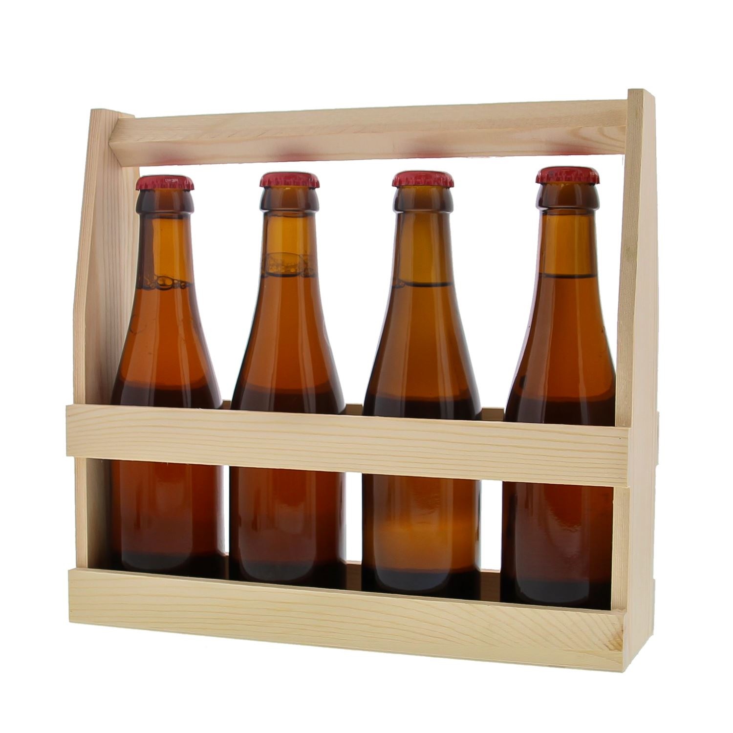 Porte-bouteilles en bois pour 4 bouteilles -270*280*250mm - 4 pièces