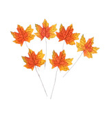 Herbstblatt mit warmen Tönen auf Stiel mittel - 240 Stück - 60*160mm
