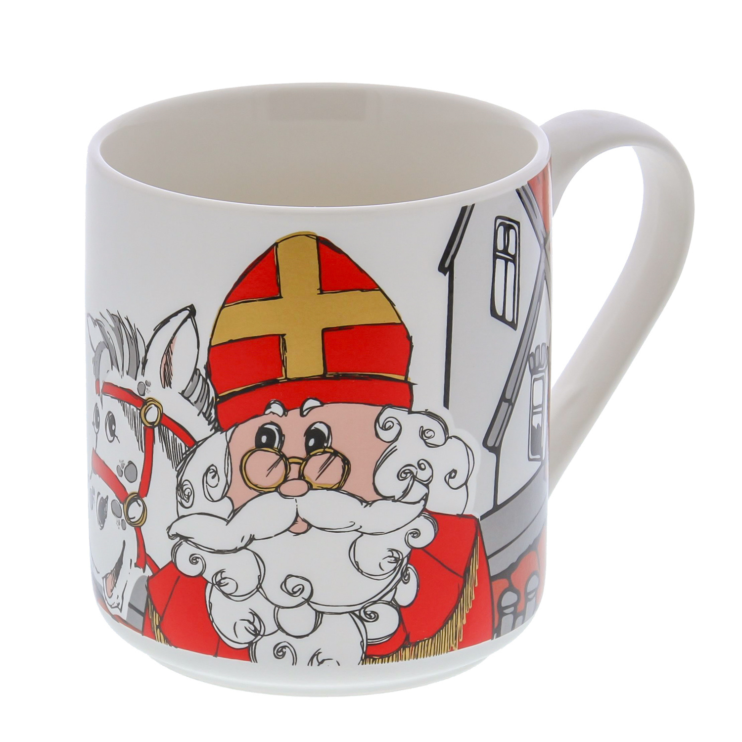 Saint Nicholas Vintage "OZOSNEL" mug  - 120*80*95 mm - 12 pieces