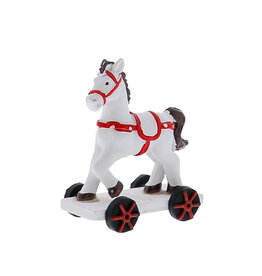 "Greydy" horse on wheels small