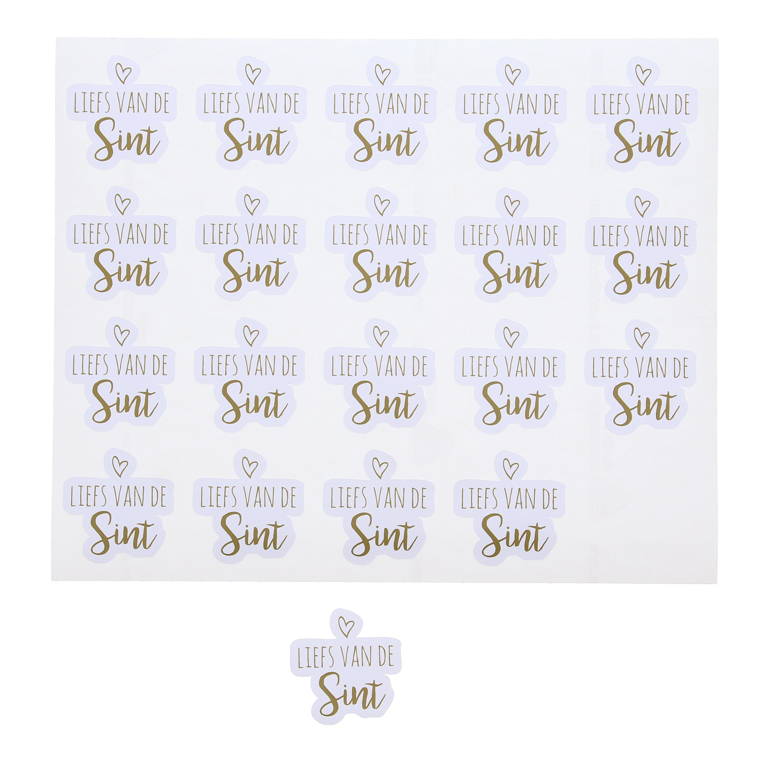 Sticker Saint Nicholas - 40 mm - 100  pieces