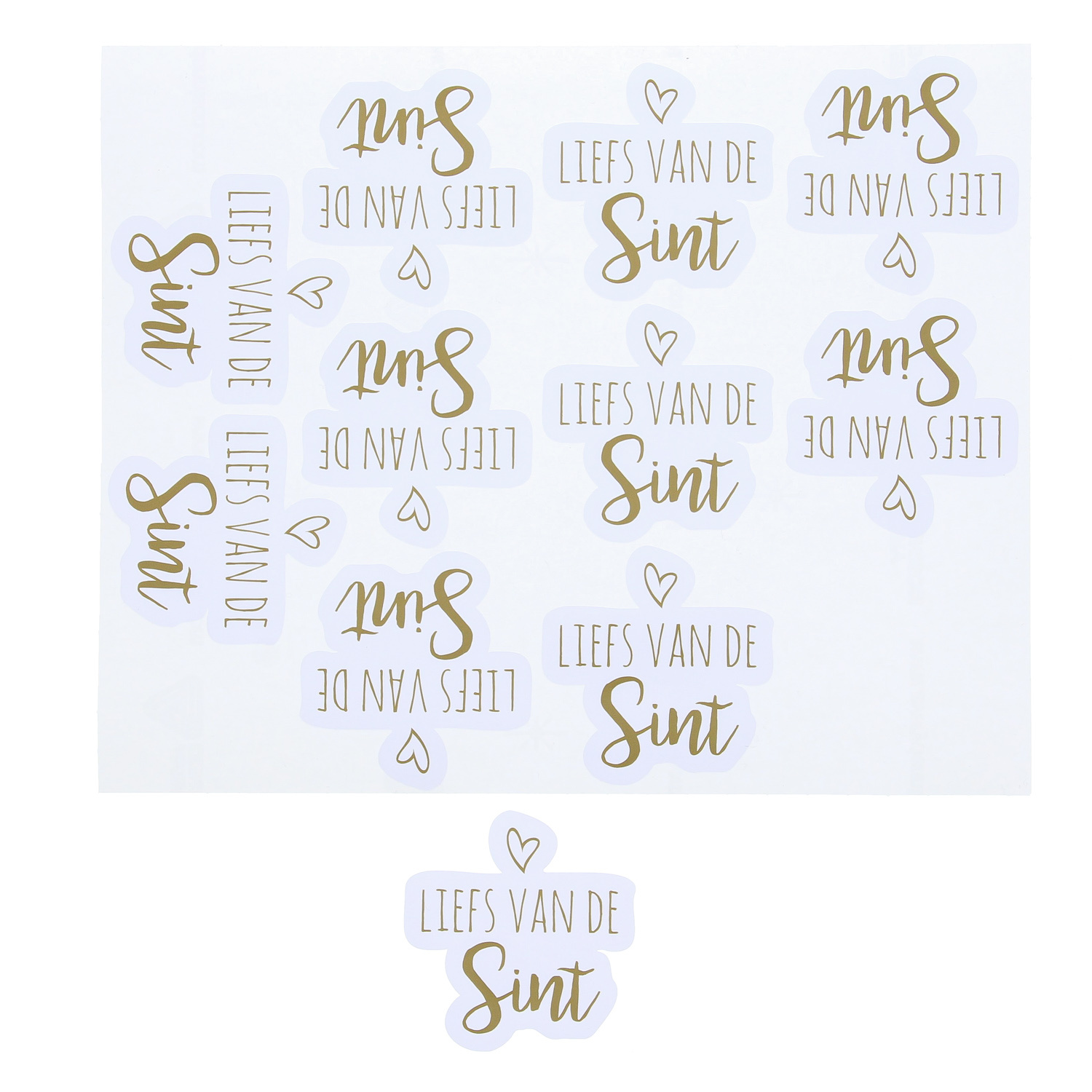 Sticker Saint Nicholas - 60 mm - 55  pieces