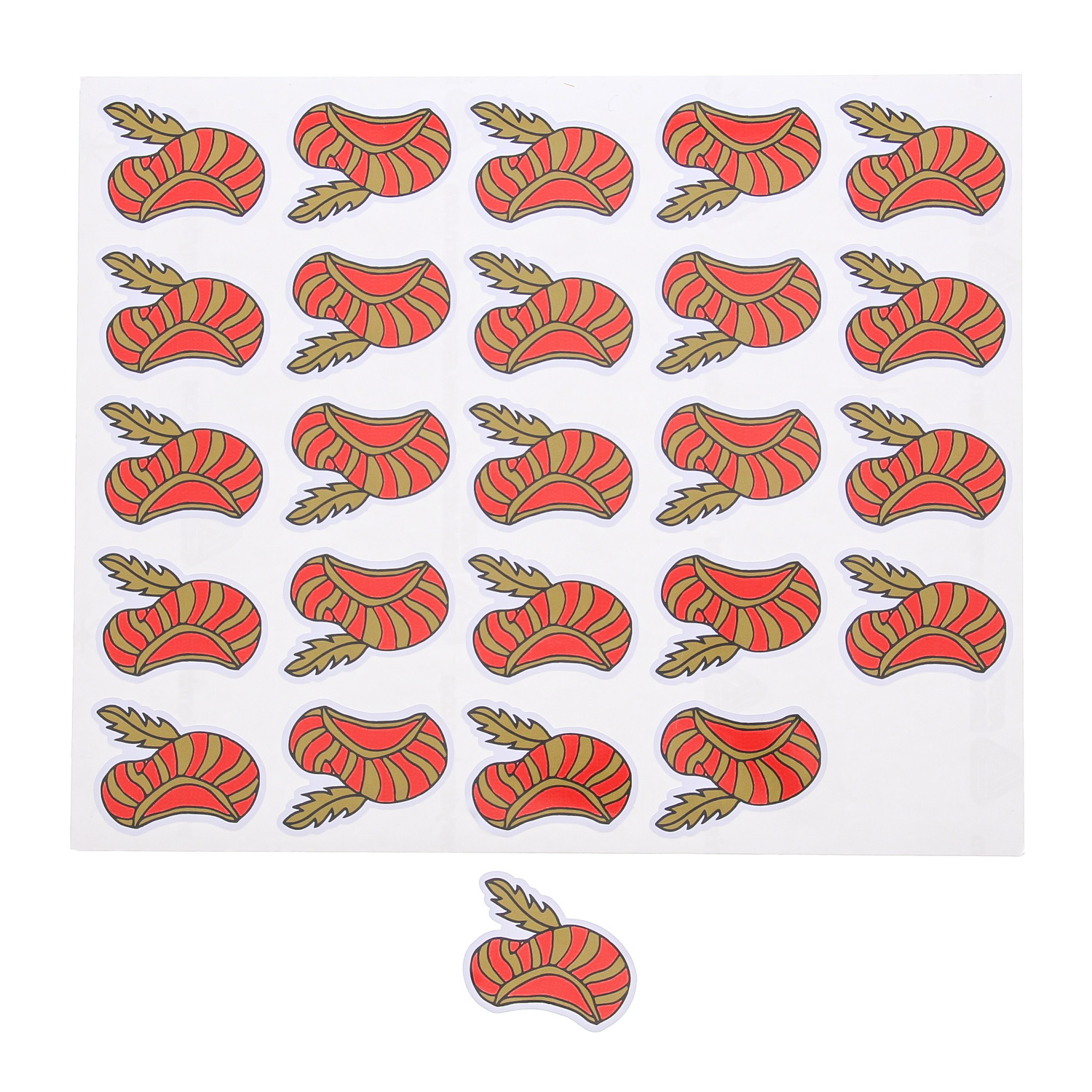 Sticker Saint Nicholas - 40*30 mm -  125  pieces