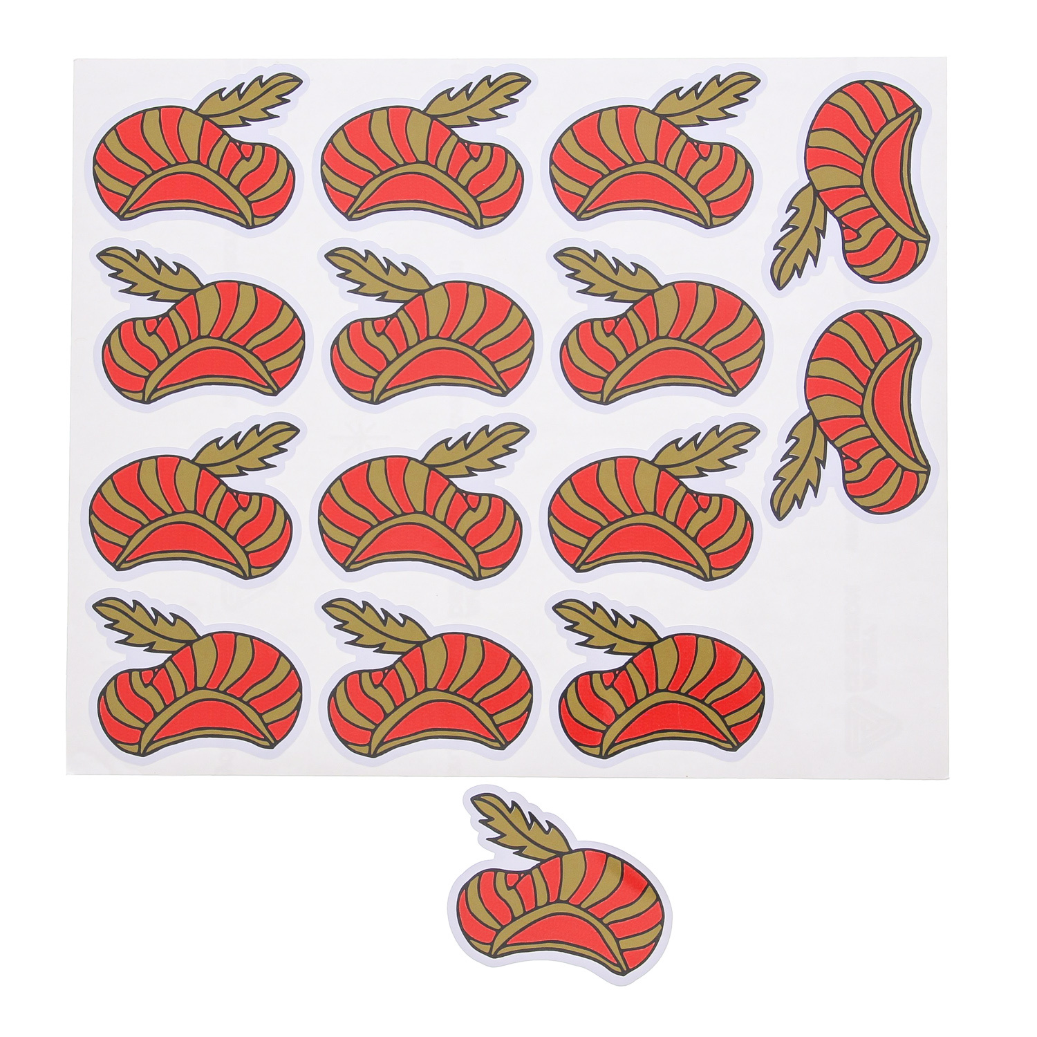 Sticker Saint Nicholas - 60*45 mm -  80  pieces