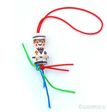 Poupée porte-bonheur boulanger - 20 mm - 50 pièces