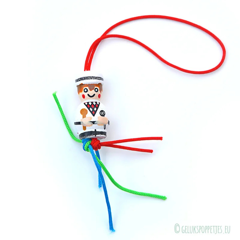 Gelukspoppetje bakker - 20 mm - 50 stuks