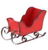 Sled with metal frame red - brown 195*75*120 mm - 4 pieces