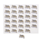Stickers shiny "Wishes" Merry Xmas & Happy New Year - 150 pieces