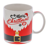 "Santa Belly" Merry Christmas mok 120*80*95 mm - 12 stuks