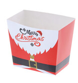 Conisch bakje hoog "Santa Belly" Merry Christmas 125*100*105 mm - 50 stuks