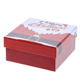 "Santa Belly" Box mit Deckel quadratisch mittel