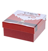 "Santa Belly" Box mit Deckel quadratisch groß 155*150*72 mm - 10 Stück