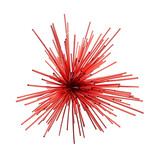 Pendentif "Pipe" en cristal de neige rouge - 190*190*190 mm - 9 pièces