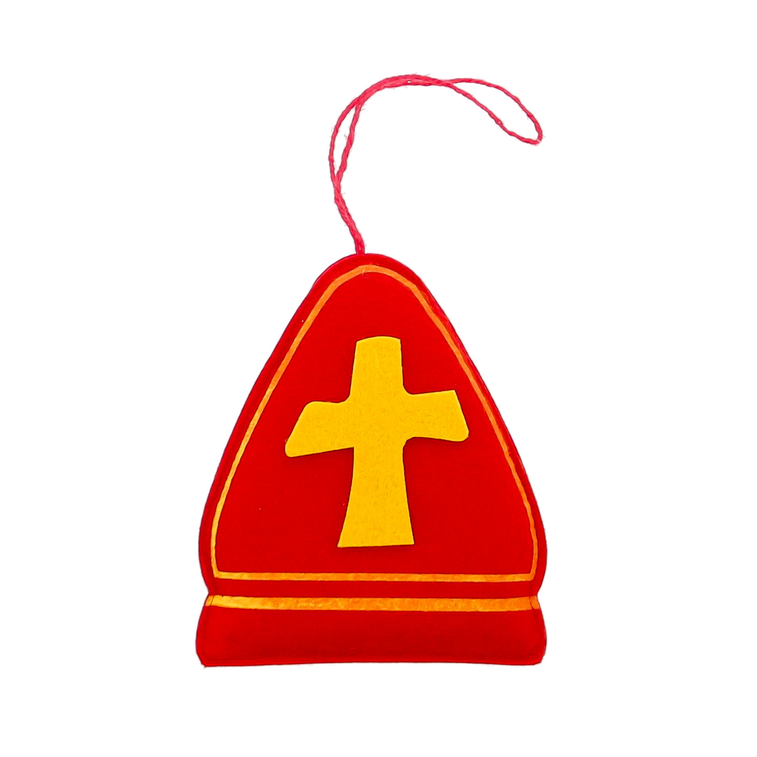 "Miter" Sinterklaas pendant - 130*30*150 mm - 12 pieces