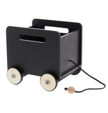 Tray on wheels with black chalkboard - 165*140*160 mm - 2 pieces